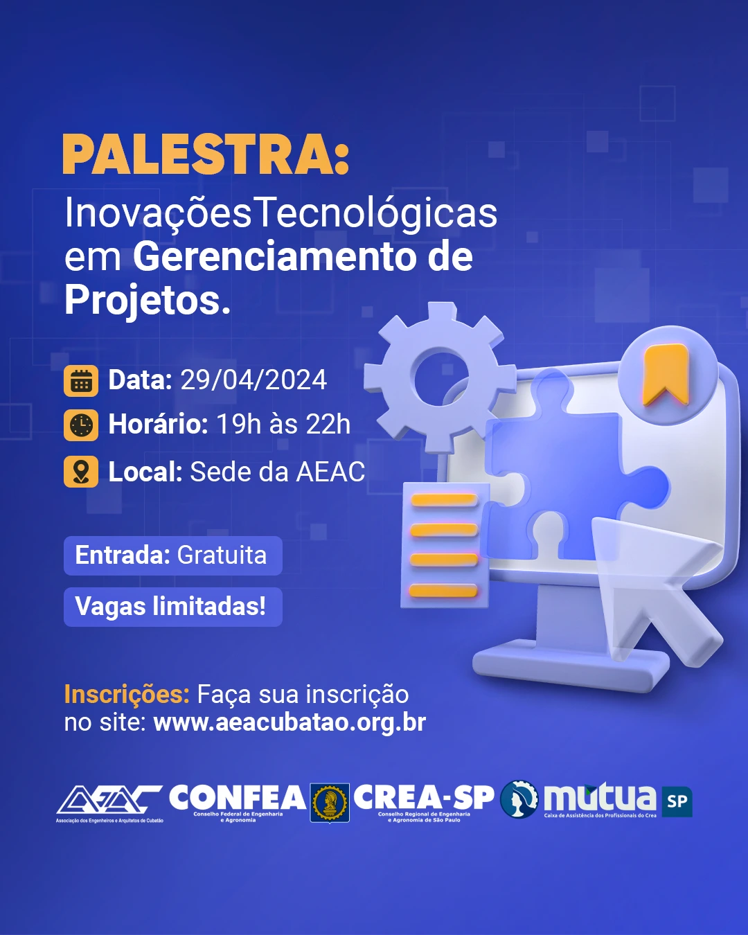 Feed - Palestra - Inovações Tecnológicas em Gerenciamento de Projetos